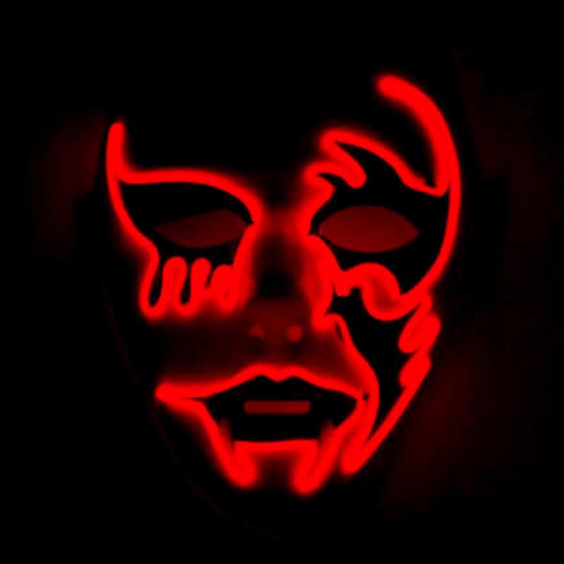 Halloween Killer Cosplay Mask  - Led Purge Mask Halloween ulasan dan harga