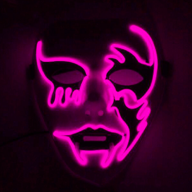 Halloween Killer Cosplay Mask  - Led Purge Mask Halloween ulasan dan harga