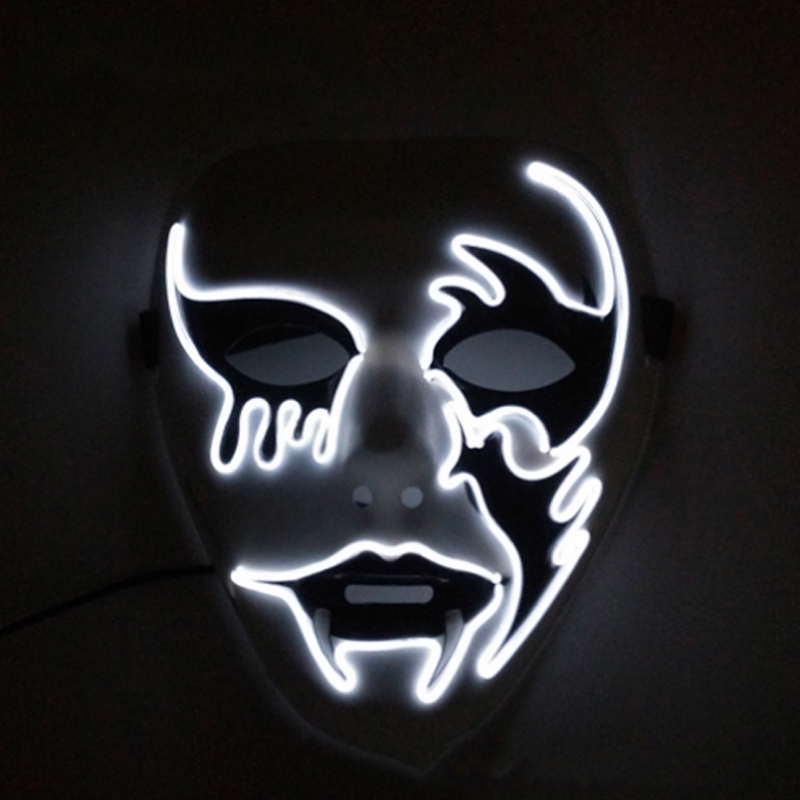Halloween Killer Cosplay Mask  - Led Purge Mask Halloween ulasan dan harga