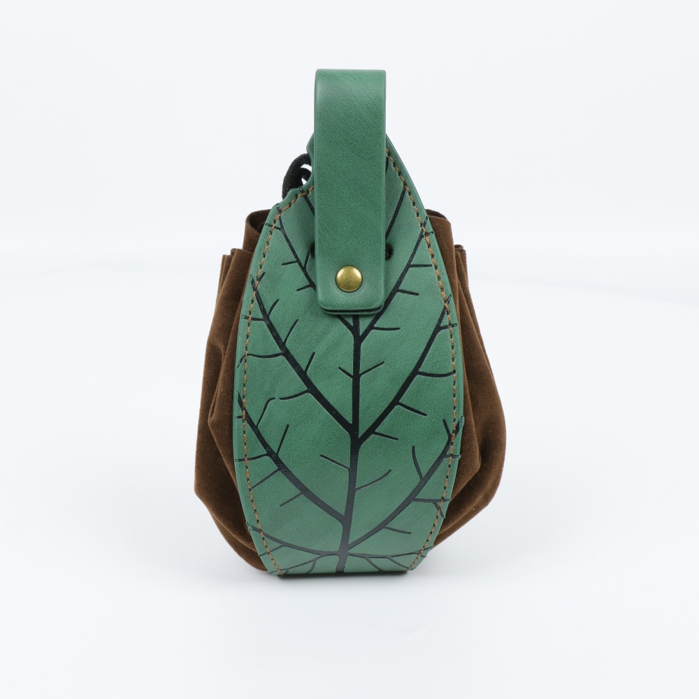 PU Leather Leaf Waist Bag for  - Costumes ulasan dan harga