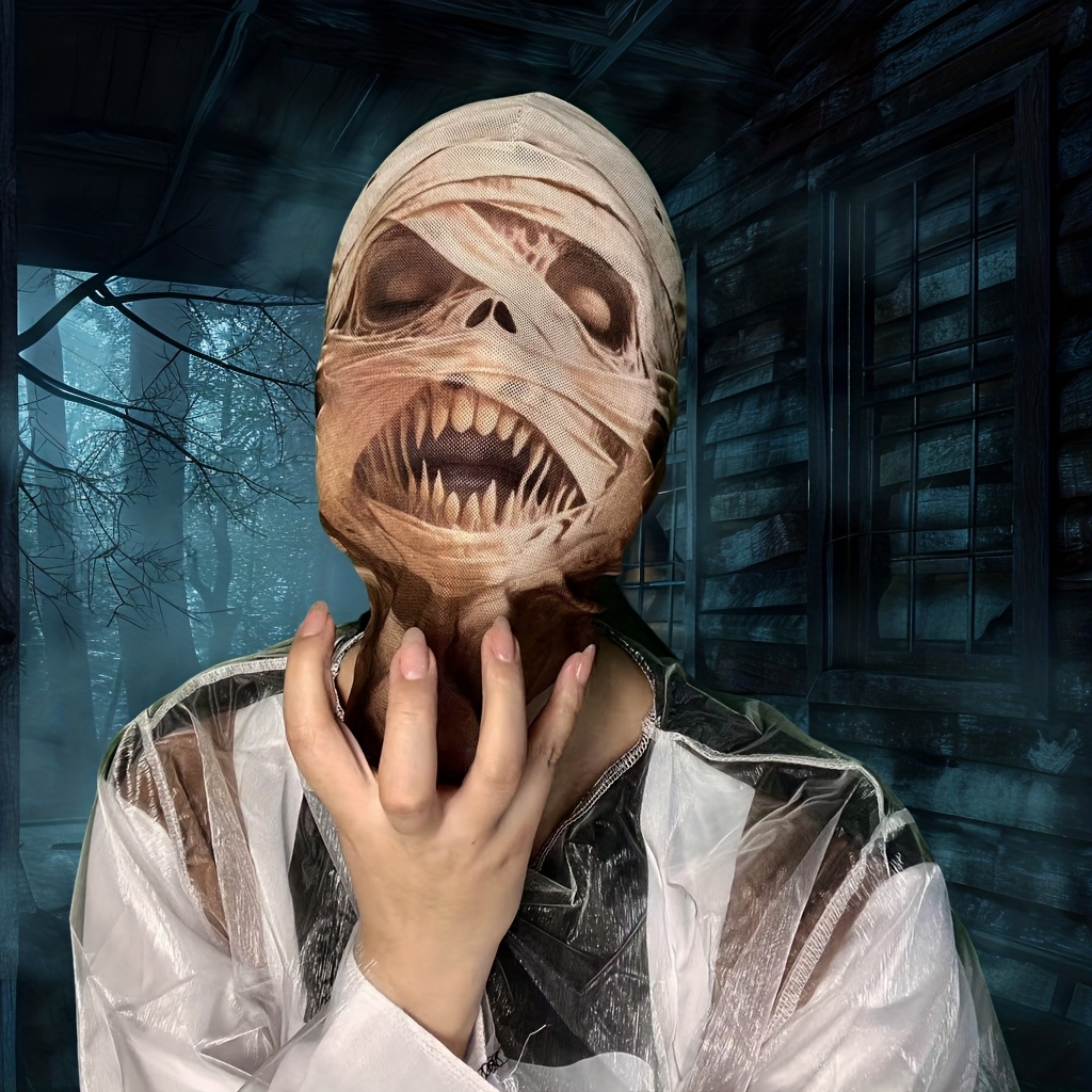 1pc Mummy Ripped Cloth Patchwo - Led Purge Mask Halloween ulasan dan harga