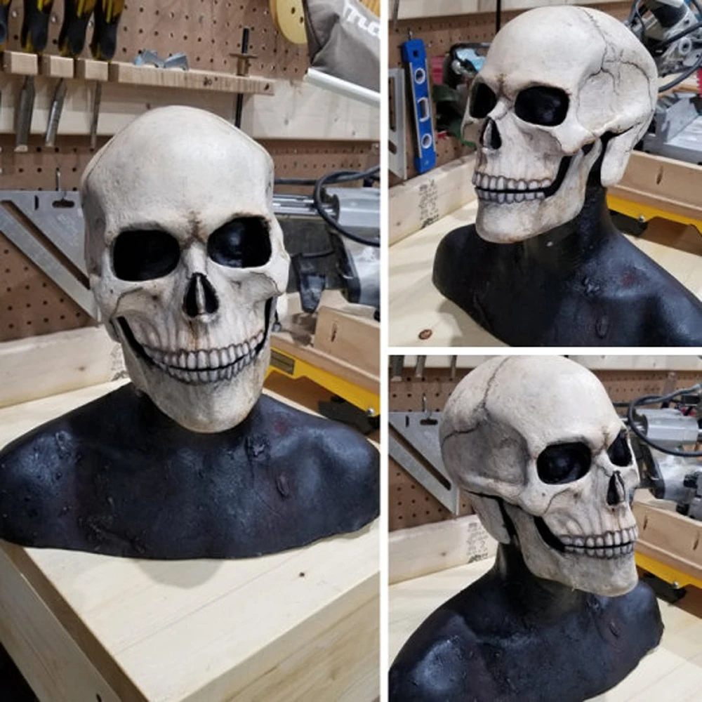 Halloween Mask Latex Scary Hor - Led Purge Mask Halloween ulasan dan harga