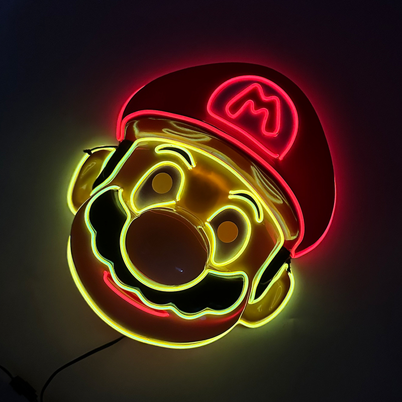 Funny Cute Flashing Masquerade - Led Purge Mask Halloween ulasan dan harga