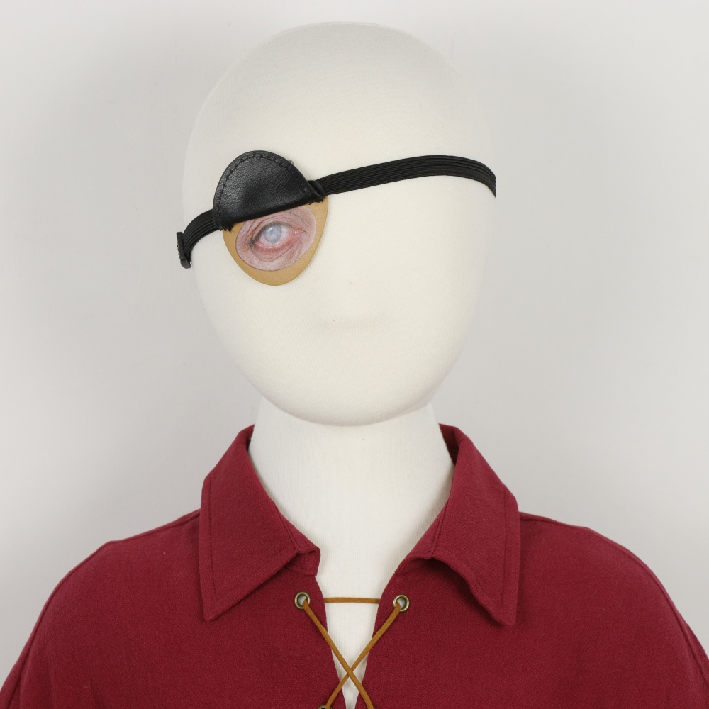 Black PU Leather Pirate Eyepat - Costumes ulasan dan harga