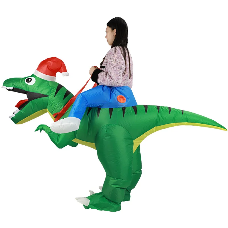 Tyrannosaurus Rex Christmas In - Inflatable Dinosaur Costume Adult ulasan dan harga